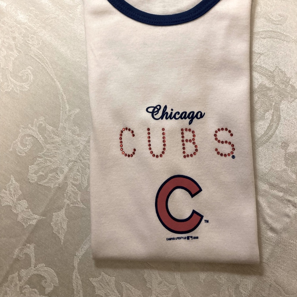 Chicago Cubs Med Cap sleeve tee